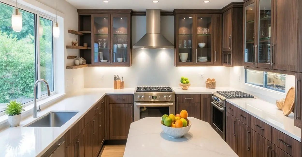 Imagem de uma cozinha dos sonhos com equipamentos modernos e decorativos